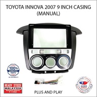 Toyota Innova 2007 9 Inch Android Player Casing ( Manual )