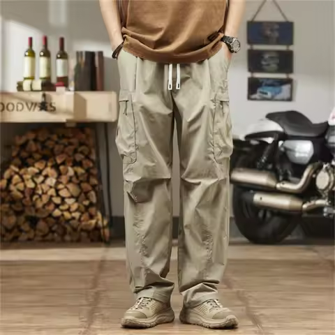 Paratroopers Pants Workers Tide Men's Summer Summer Skin American Tide Straight Casual Cold Sports S