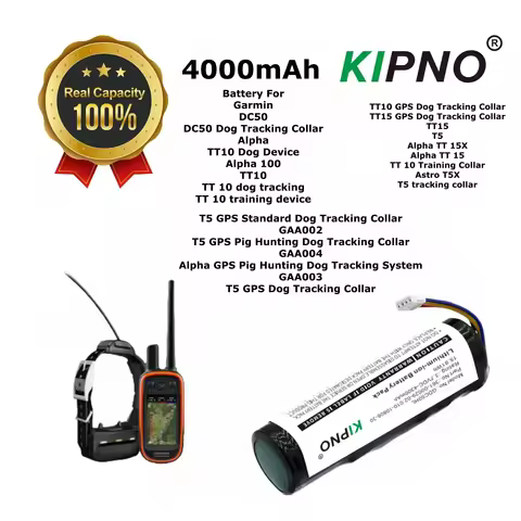 4300mAh Dog Collar Battery For Garmin Alpha 100 DC50 GAA002 GAA003 GAA004 T5 TT10 TT15 T5 Tracking C