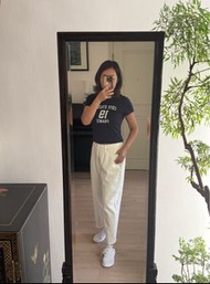 LOVE BONITO high rise white jeans (29 inch waist) 白色高腰牛仔褲（29吋腰）