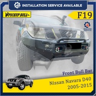 Nissan Navara D40 Front Bull Bar Metal Front Bumper F19 Navara D40 Bull Bar Depan Besi Bumper Depan
