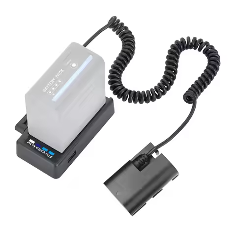 LP-E6 LP E6NH Dummy Battery with NP-F Battery Adapter Plate For Canon EOS R5 R6 5DS R 7D 6D 5D3 5D4