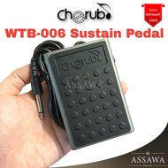 Cherub ของแท้✔️ WTB-006 Foot Switch Sustain Pedal ฟุตสวิตซ์ สำหรับเปียโน คีย์บอร์ด กลองไฟฟ้า