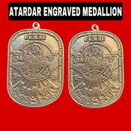 ATARDAR Engraved Medallion for Protection