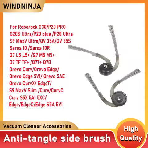 Side Brush For Roborock Saros 10 10R Qrevo Curv/Q revo 5AE/Qrevo Edge/5V1/P20 PRO Q7 L5 L5+ Q7 M5 M5