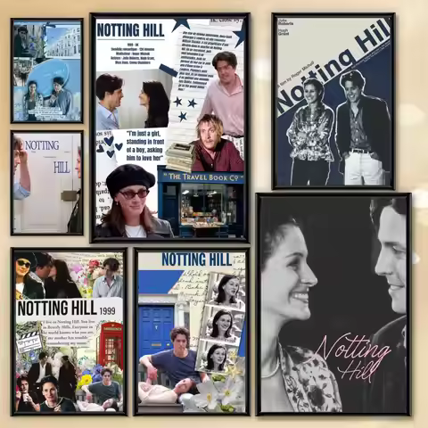 Notting Hill Classic Movie Poster HD Anime Hot Theme Singer/OST/Movie-Waterproof Self-Stick Home Dec