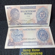 UANG KUNO 2 1/2 RUPIAH SOEDIRMAN 1968