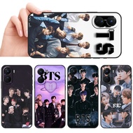 Soft black phone case for VIVO Y21d Y04 BTS Team casing Anti fall protective cover