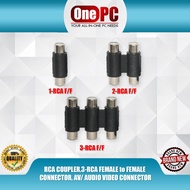 RCA COUPLER, RCA FEMALE to FEMALE CONNECTOR, AV/ AUDIO VIDEO CONNECTOR