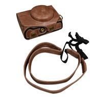 PU Leather Camera Bag Camera Bag Leather Case with Shoulder Strap for G7x Mark Ii / G7x Mark Iii