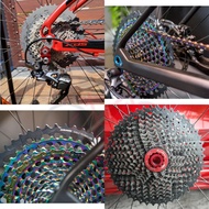 DRAGONBACK MTB CASSETTE 12SPEED BLACK AND RAINBOW CASSETTE MOUNTAIN BIKE