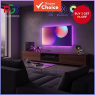 RGB LED TV Backlight Strip Light with Music Sync App/Remote Control 5V USB Powered Flexible Home Dec