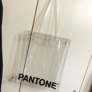 全新 Pantone 透明 PVC 背帶 環保袋 肩背包 日本 內層