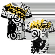 Summer Street Hip-hop Trendy Printed Tops Quebrada Grau 244 De Favela Moto T-shirts Men's Oversized 