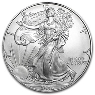 1996 United States Mint ASE American Eagle Liberty 1 oz .999 Silver Coin BU 1oz