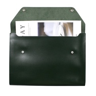 Leather Bag Leather Information Bag File PU Ready Stock File Bag Double Breasted