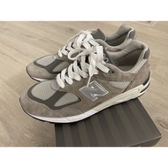 台灣公司貨 極新NEW BALANCE NB 990V2 美國製 鞋 男 灰色 元祖灰 M990GY2 D楦 US11