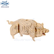 3D Wooden Building Blocks Jigsaw 3D Animal Puzzle