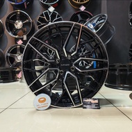 [1PC] New Sport Rim 17inch Lenso Ventus 17X7JJ ET35 4H100 Black & Polish