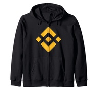 Beautiful BINANCE BNB Coin Cryptocurrency Zip Hoodie