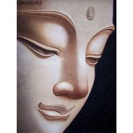 DIY  Diamond Embroidery, Round Full Diamond beads Buddha head, statue， rhinestone Diamond painting d