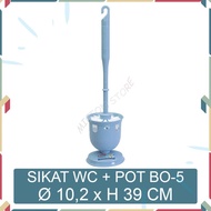 MICTON Lion Star Toilet Brush Pot Livina Toilet Brush No. 105 BO-5 biru