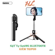Selfie Stick, Remax P17 Selfie Stick and Tripod, Bluetooth Photography Button - 1.3M Long - Hunglong