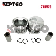 New 2TNV70 2 set Piston Kit STD For Yanmar