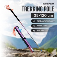 TaffSPORT Folding Hiking Stick Trekking Pole 7075 Aluminum 120cm - 7075