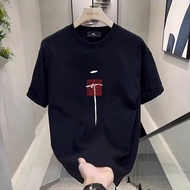 2026 Short-Sleeved T-Shirt Men Street Wear Summer Loose Half-Sleeved 2025 New Style Influencer Trend