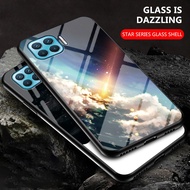 Oppo A93 2020 Case Luxury Starry Sky Tempered Glass Phone Casing Oppo A93 OppoA93 Back Cover