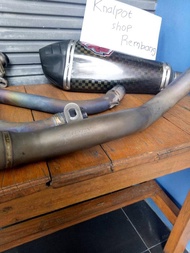 knalpot R9 austin titanium R25/MT25