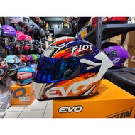EVO GT-PRO RIOT Full Face Dual Visor Helmet with Free Clear lens