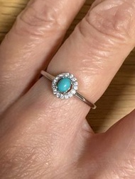 天然綠松石S925純銀戒指 Natural Turquoise S925 Sterling Silver Ring ,rings,Bracelet,bracelets, Earrings,earrin