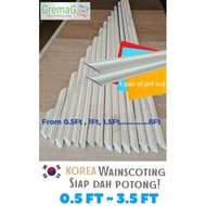 Sudah Siap Potong Wainscoting/POINT S-01 30MM/Pre angle cut wainscoting/Wainscoting PVC/Korea Wainscoting/Gremag
