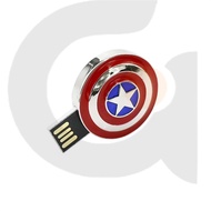 Captain America Shield Metal USB 2.0 1GB 2GB 4GB 8GB 16GB 32GB 64GB 128GB 2TB High Speed Flash  Driv