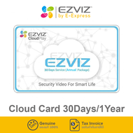 Ezviz Cloud Card 30Days/1Year คลาวด์การ์ดบันทึกข้อมูลและดูข้อมูลแบบรายปี ดูย้อนหลังได้ 30 วัน ของแท้