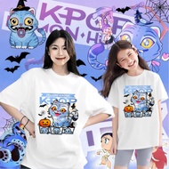 KPop Demon Hunters Movie Tshirt HUNTR x Halloween Trick or Treat Pumpkin Unisex Adult &kids 100CM-5X