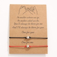 Couple bracelet/best friend heart and star