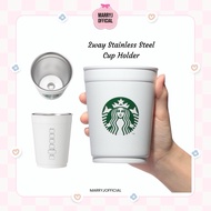 Starbucks 2Way Stanless Steel Cup Holder Two-Way Glass