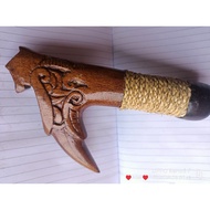 Handle for mandauw handle ready to use wood ul1n Ulu m4ndau k4yu ul1n handle naturally PURE