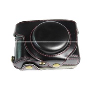 New Luxury Leather Camera Bag Bag for Canon PowerShot Canon G5X Mark ii with Strap.