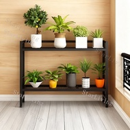 【SG local send】BOYKA Flower Rack Cast Iron Metal Plant Stand 2 Tiers Ladder Shelf KCFG CWM8 7C9R