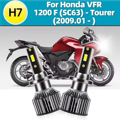 12V Motorcycle LED Headlight CSP 100W Luces For Honda VFR 1200 F (SC63) 2009 2010 2011 2012 2013 201