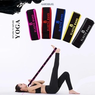 NARCISSUS13A0E Yoga Stretching Belt, Digital Elasticity Dance Resistance Bands, High Quality 8 Secti