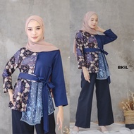 Blouse Wanita Kombinasi Batik Premium