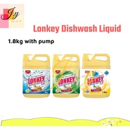 (LIVE & OFFER)   Lonkey Dishwash 1.8Kg with Pump(assorted) Aloe Vera/Aco Vinegar/Anti-Bacterial