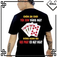 [DDLL] Printed T-shirt - beautiful and meaningful, I'm absent to eat and play in place, I'm absent t