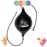SUSANS Boxing Punching Bag, PU Pneumatic Cylinder Boxing Speed Bag,  Inflatable Hanging Type with Ho