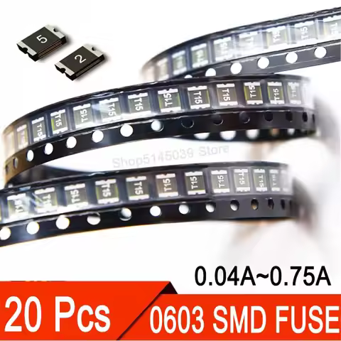 20PCS 0603 40MA 50MA 100MA 0.2A 0.25A 0.35A 0.5A 0.75A 1A SMD Resettable Fuse PPTC PolySwitch Self-R